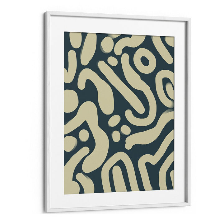 Perfrui by Yopie Studio Abstract Paintings Abstract Art Prints in White Frame With Mount