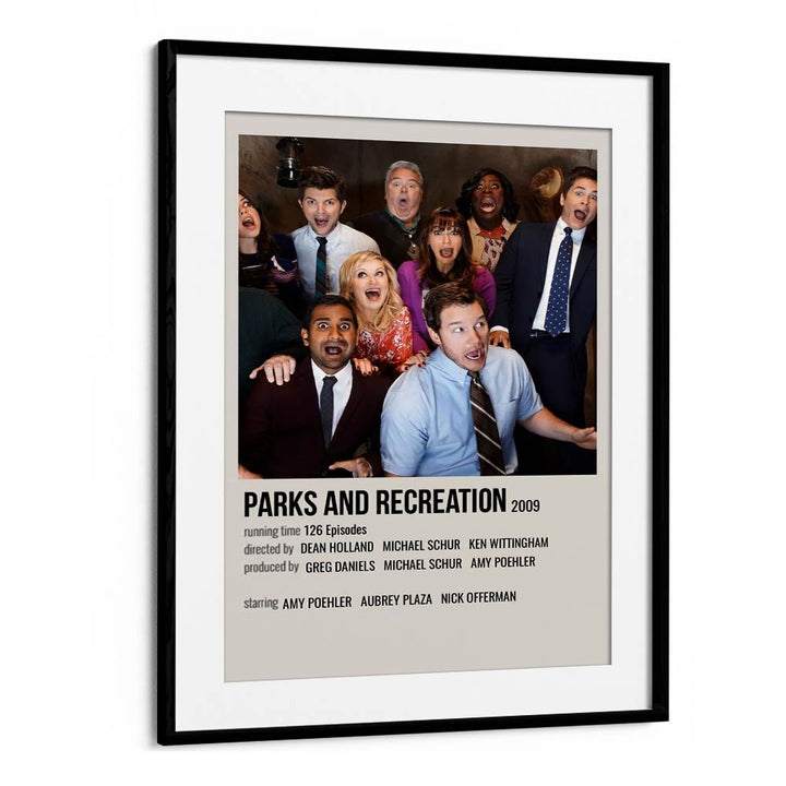Perks Recreation 2009 Movie Posters in Black Frame With Mount