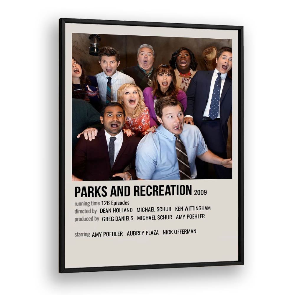 Perks Recreation 2009 Movie Posters in Black Plain Frame