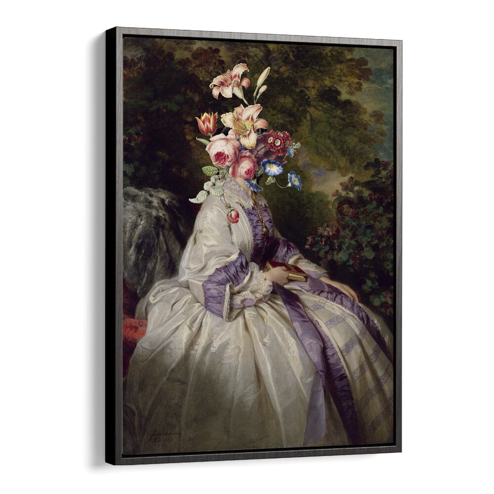 Personal Garden by the Art Concept Altered Art Prints in Black Floater Frame