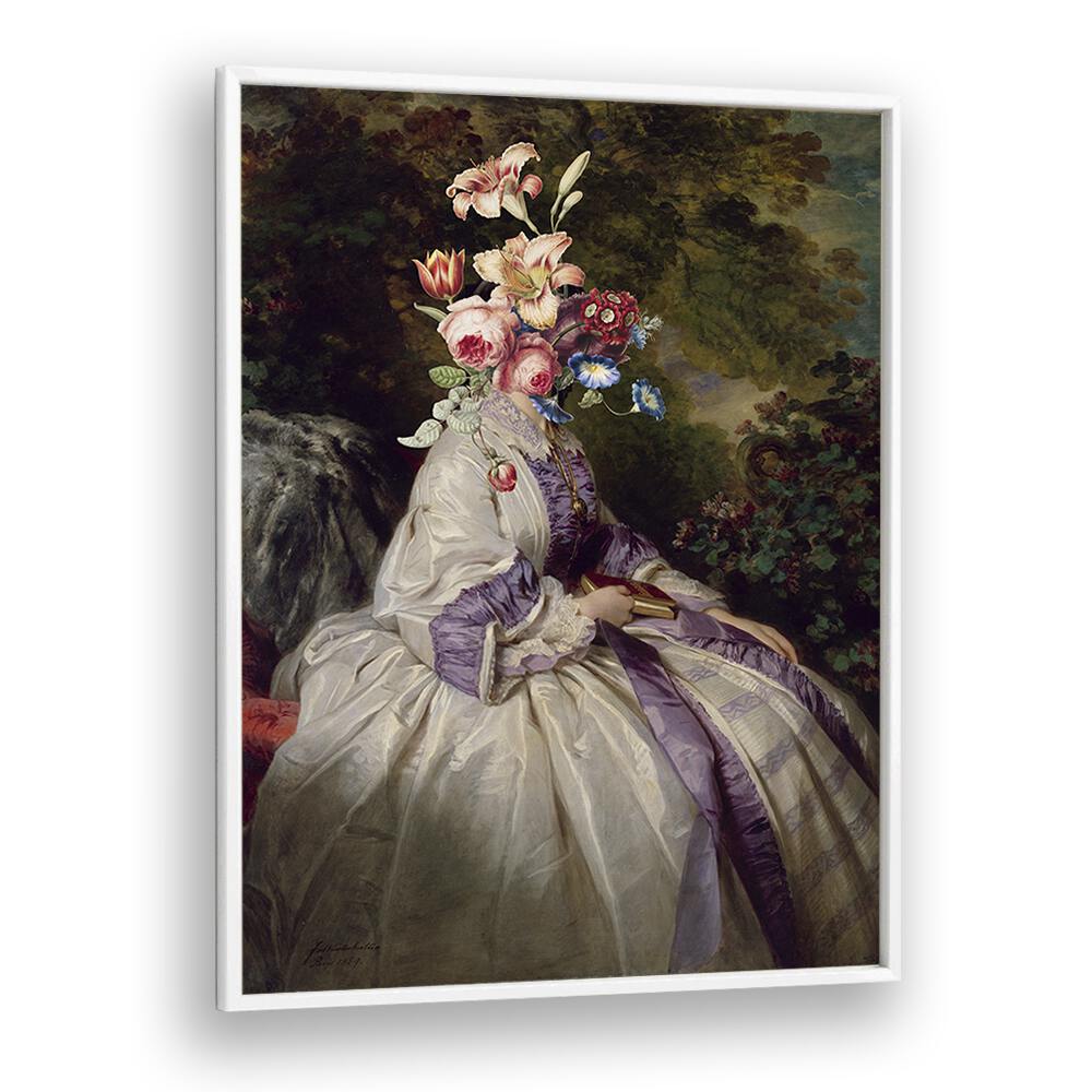 Personal Garden by the Art Concept Altered Art Prints in White Plain Frame