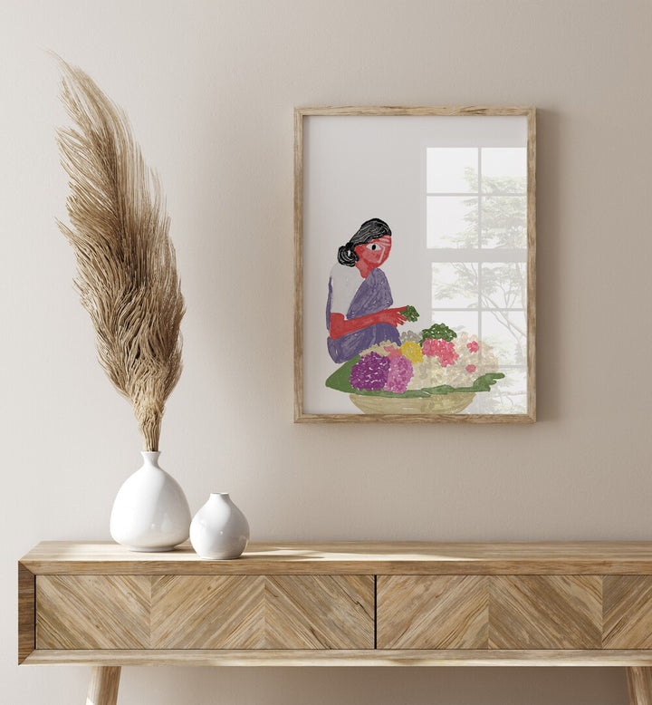 Phoolwalis Of India I framed art for home decor