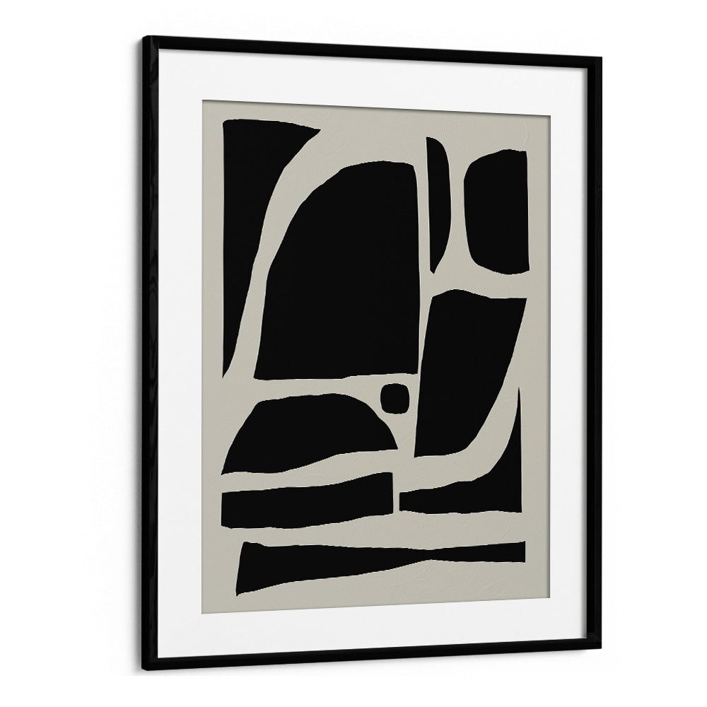 Pieces By Dan Hobday Abstract Art Abstract Paintings in Black Frame With Mount