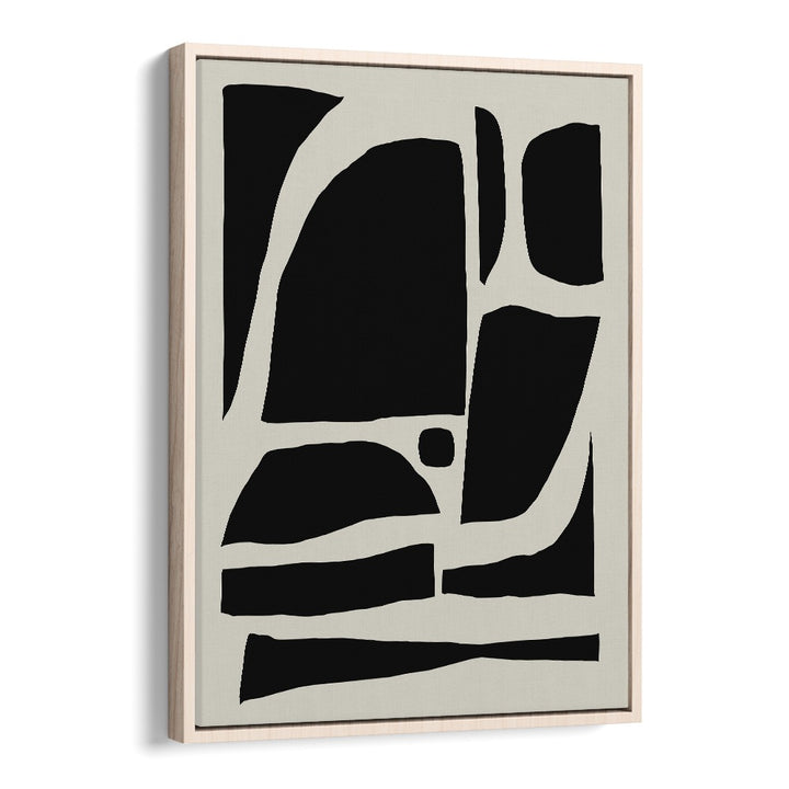 Pieces By Dan Hobday Abstract Art Abstract Paintings in Oak Wood Floater Frame