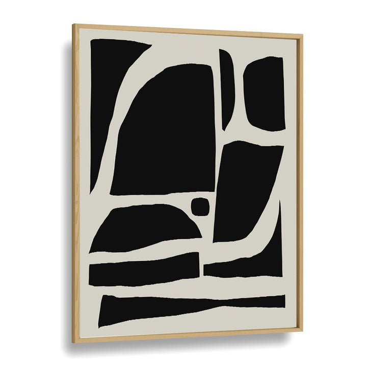 Pieces By Dan Hobday Abstract Art Abstract Paintings in Oak Wood Plain Frame