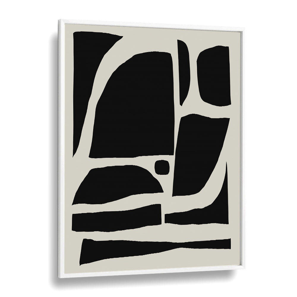 Pieces By Dan Hobday Abstract Art Abstract Paintings in White Plain Frame