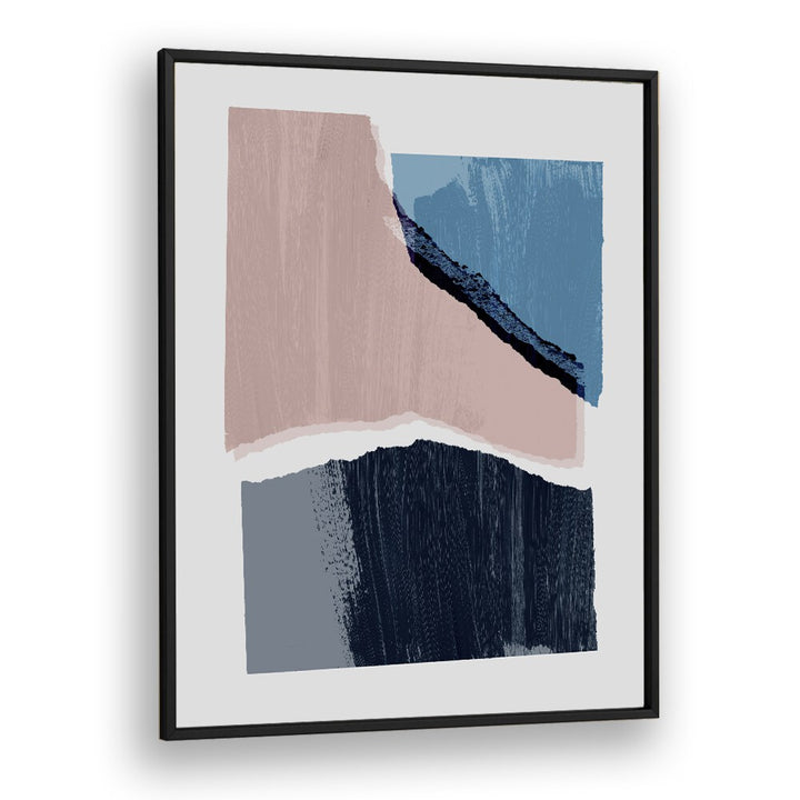 Pieces I By Mareike Bohmer Abstract Art Abstract Paintings in Black Plain Frame