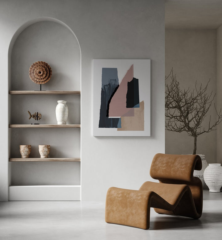 Pieces II By Mareike Bohmer Abstract Art Abstract Paintings in Gallery Wrap in the Drawing Room