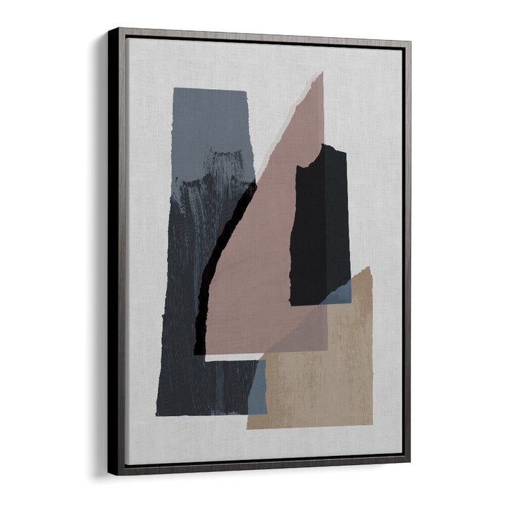 Pieces II By Mareike Bohmer Abstract Art Abstract Paintings in Black Floater Frame