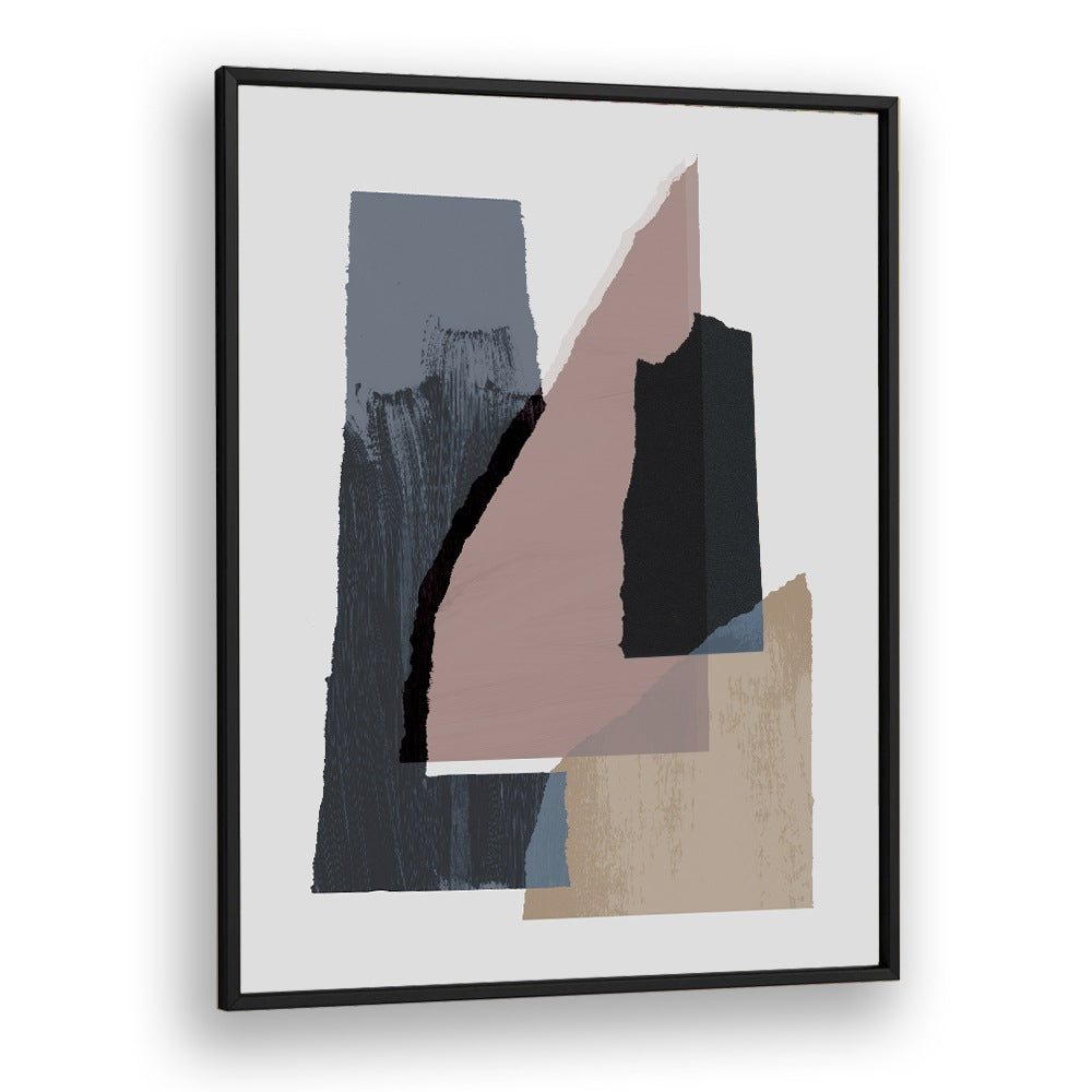 Pieces II By Mareike Bohmer Abstract Art Abstract Paintings in Black Plain Frame