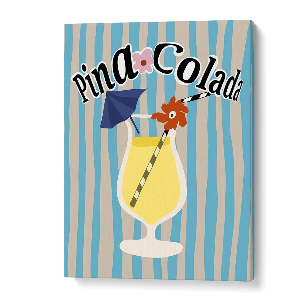 Pina Colada by Miho Art Studio Bar Posters Bar Art Prints in Gallery Wrap