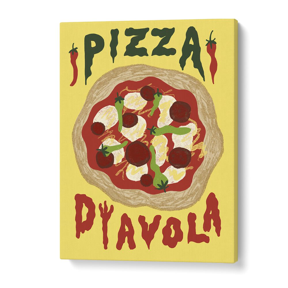 Pizza Dyavola by Studio Dolci Kitchen Posters in Gallery Wrap