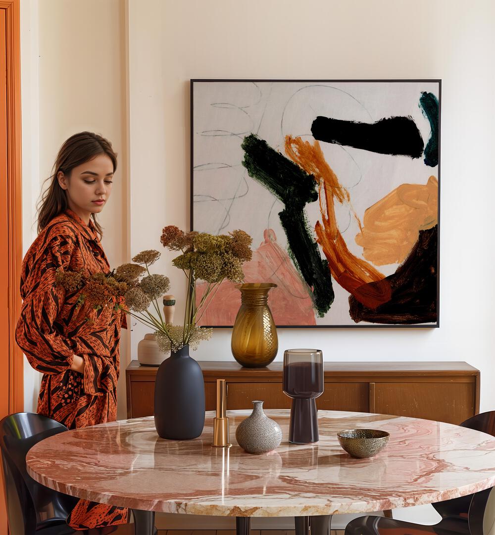 Stunning "Play" abstract painting by Dan Hobday, enhancing your space with creativity and sophistication. Perfect for art lovers.