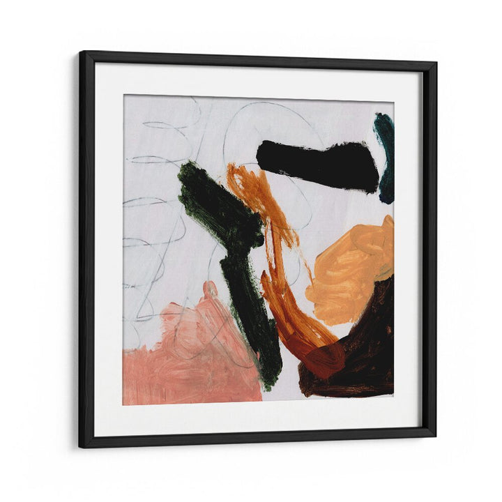 Play By Dan Hobday Abstract Art Abstract Paintings in Black Frame With Mount