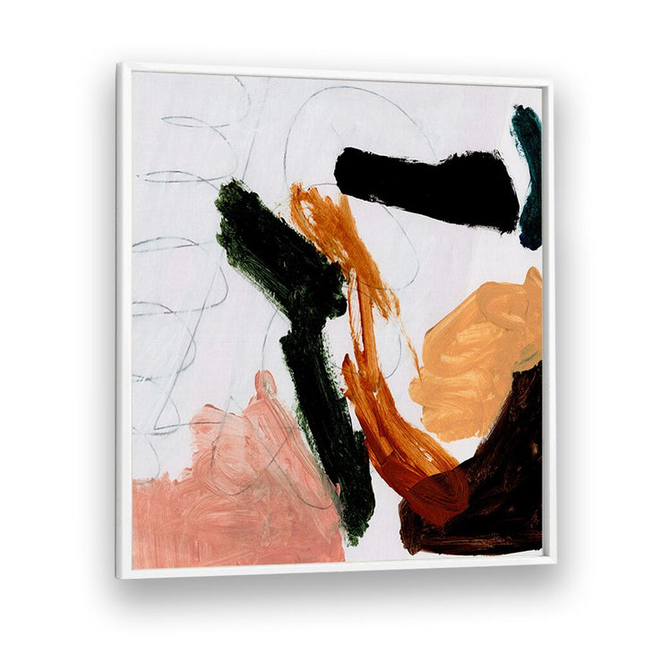 Play By Dan Hobday Abstract Art Abstract Paintings in White Plain Frame