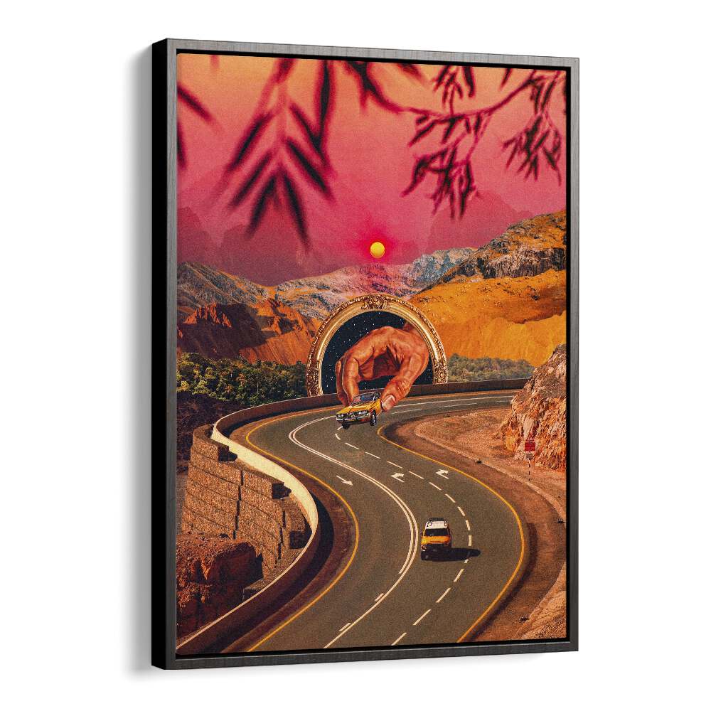 Play Time Surreal Paintings Surreal Art Prints in Black Floater Frame