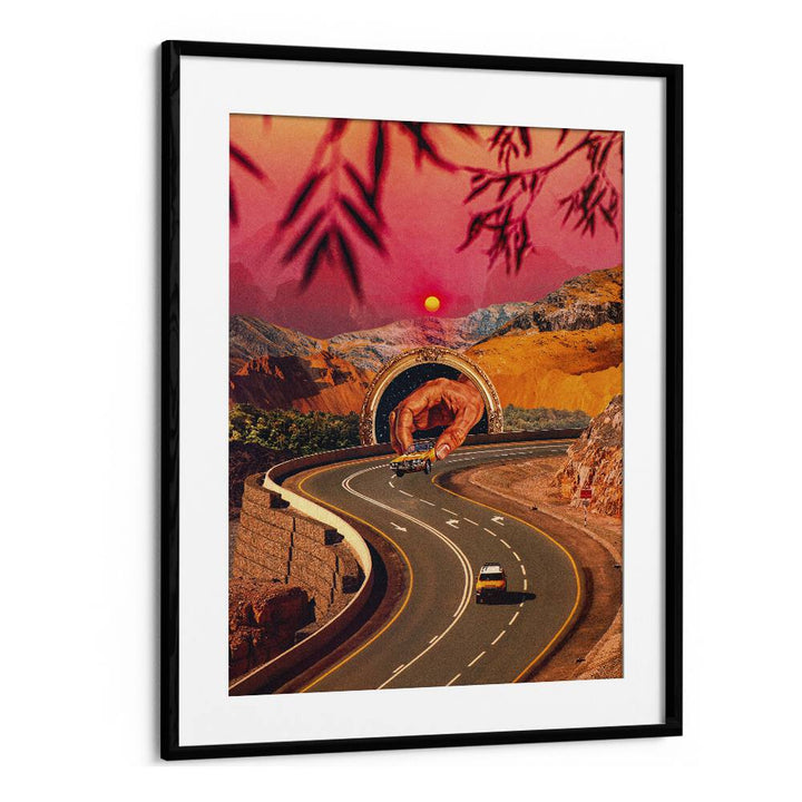 Play Time Surreal Paintings Surreal Art Prints in Black Frame With Mount