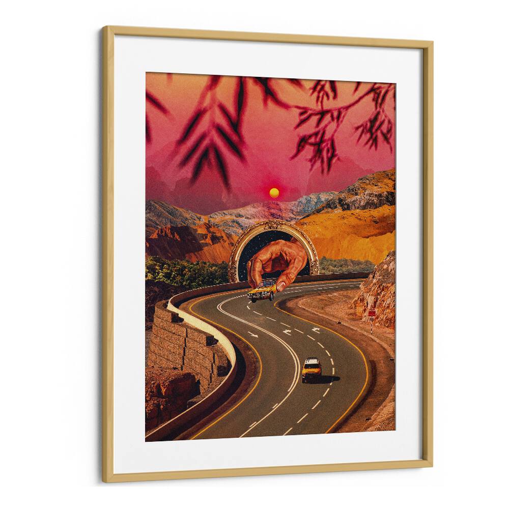 Play Time Surreal Paintings Surreal Art Prints in Oak Wood Frame With Mount