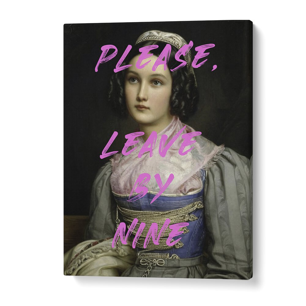 Please Leave by the Art Concept Altered Art Prints in Gallery Wrap