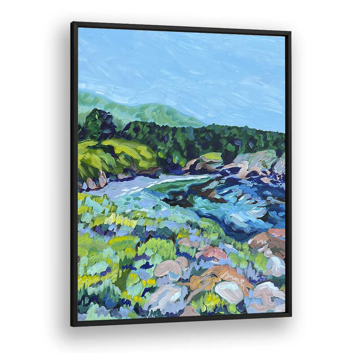 Point Lobos By Key And Sea Creative Landscape Room Art in Black Plain Frame