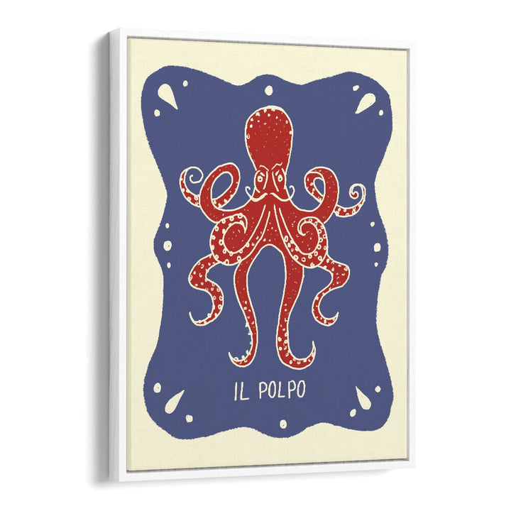 Polpo Up by Studio Dolci Kitchen Posters in White Floater Frame