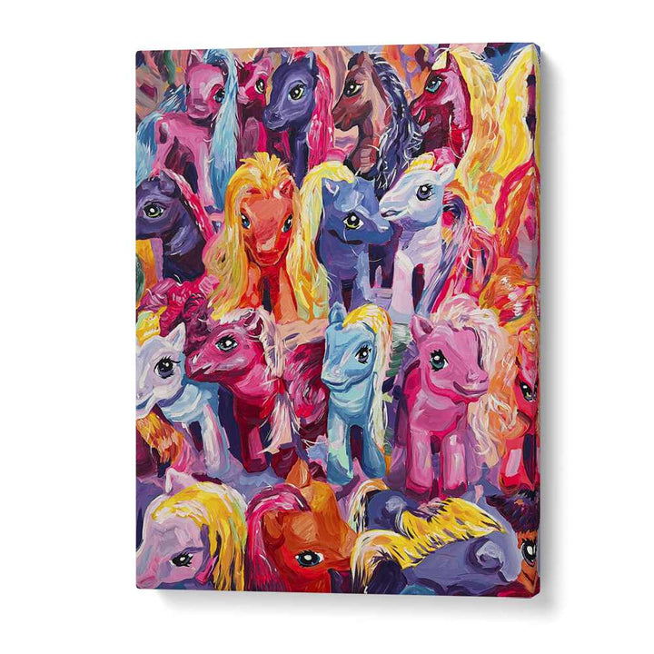 Ponies By Key And Sea Creative Kids Room Art in Gallery Wrap