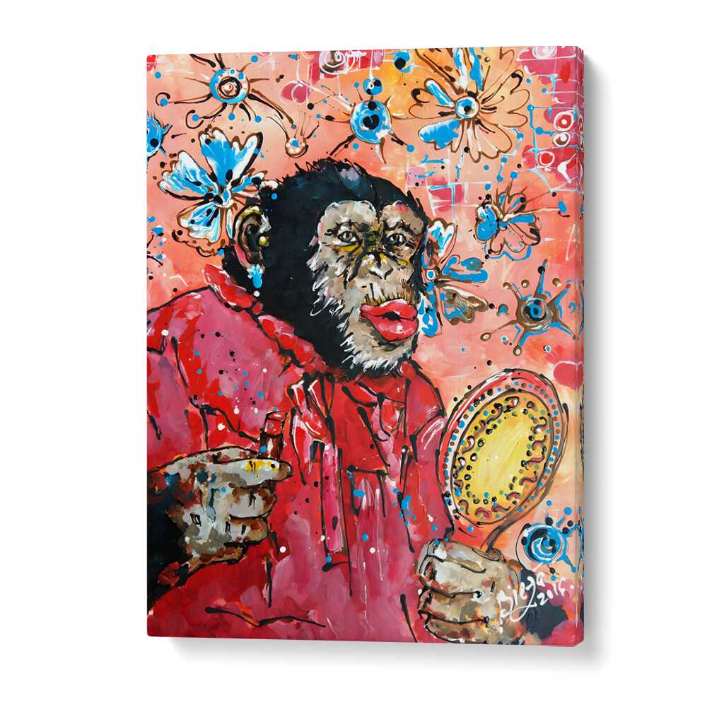 Pop Chimpanzee Pop Art Paintings Pop Art Prints in Gallery Wrap