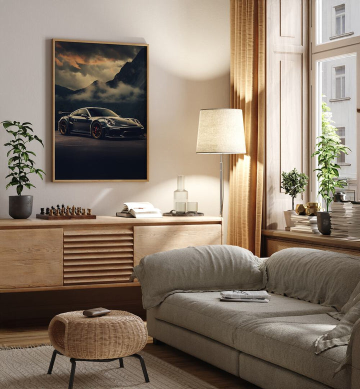 Transform your space with PORSCHE CREATIVE II, CAR POSTERS, showcasing iconic automotive wall art for enthusiasts.