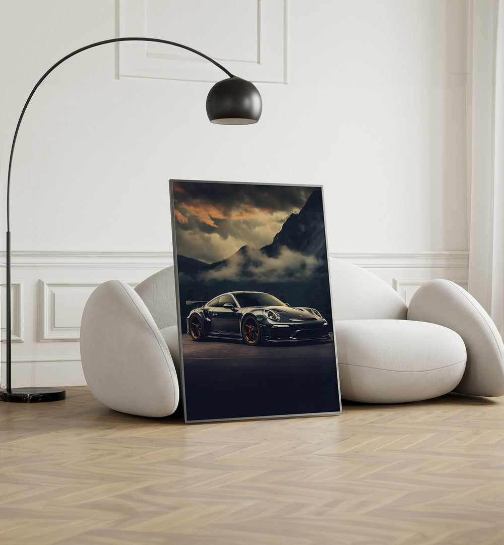 Transform your space with PORSCHE CREATIVE II, CAR POSTERS showcasing stunning automotive art for enthusiasts.