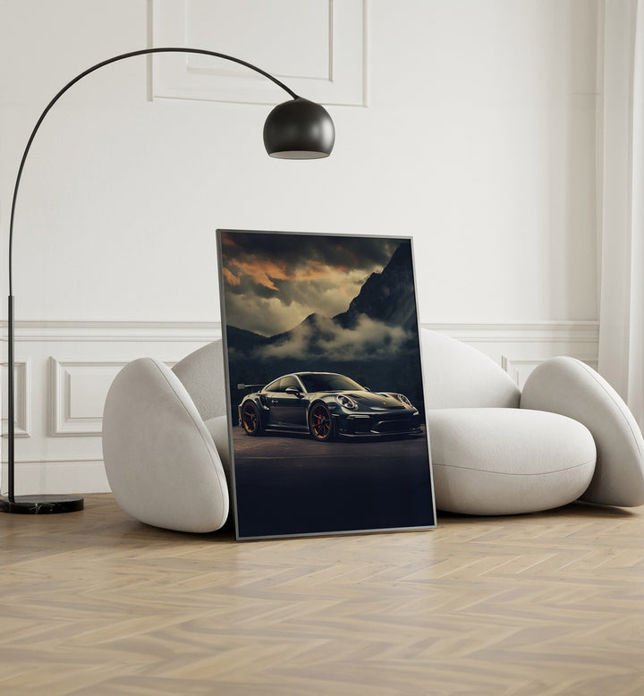 Transform your space with PORSCHE CREATIVE II, CAR POSTERS showcasing stunning automotive art for enthusiasts.