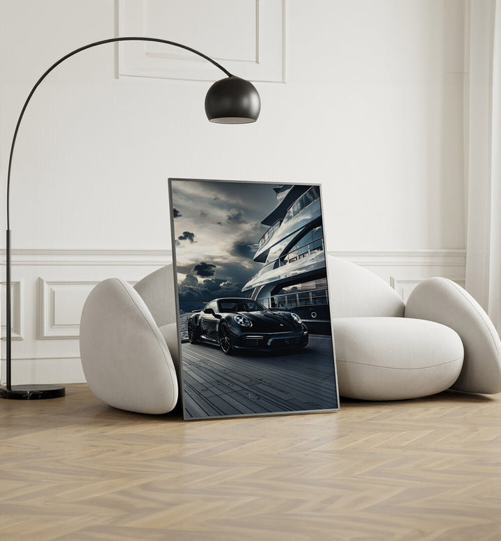 Elevate your space with PORSCHE CREATIVE III, CAR POSTERS showcasing stunning automotive art for enthusiasts.