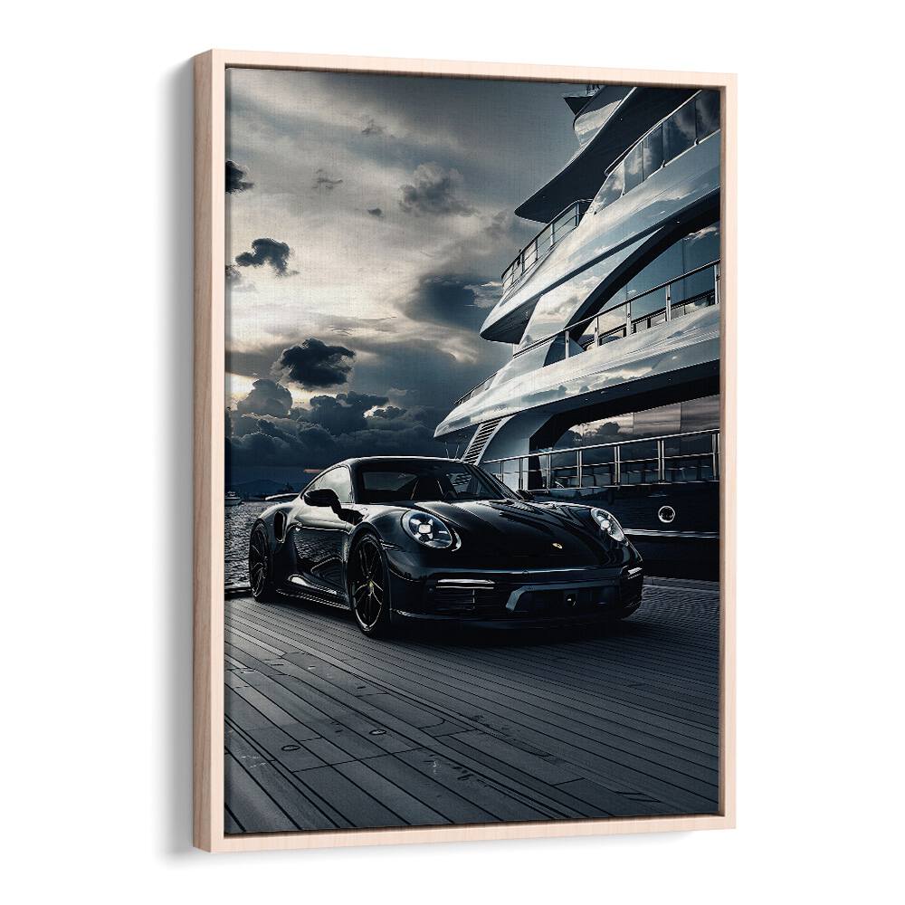 Elevate your space with PORSCHE CREATIVE III, CAR POSTERS in a stylish oak frame, perfect for any automotive enthusiast.