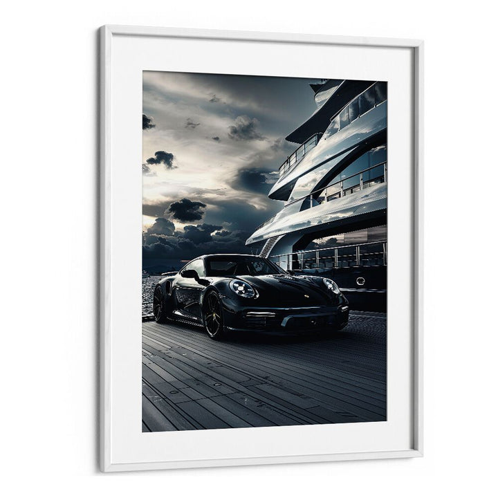 Elevate your decor with PORSCHE CREATIVE III, CAR POSTERS showcasing automotive excellence in a stylish frame.
