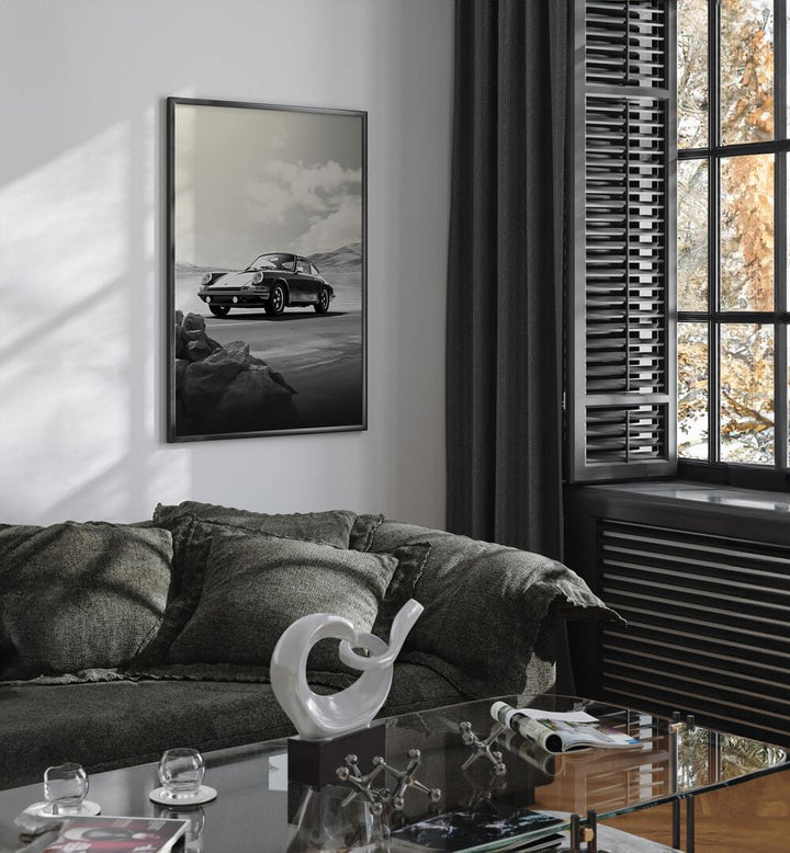 Transform your space with PORSCHE CREATIVE VI, CAR POSTERS showcasing iconic automotive design and elegance.