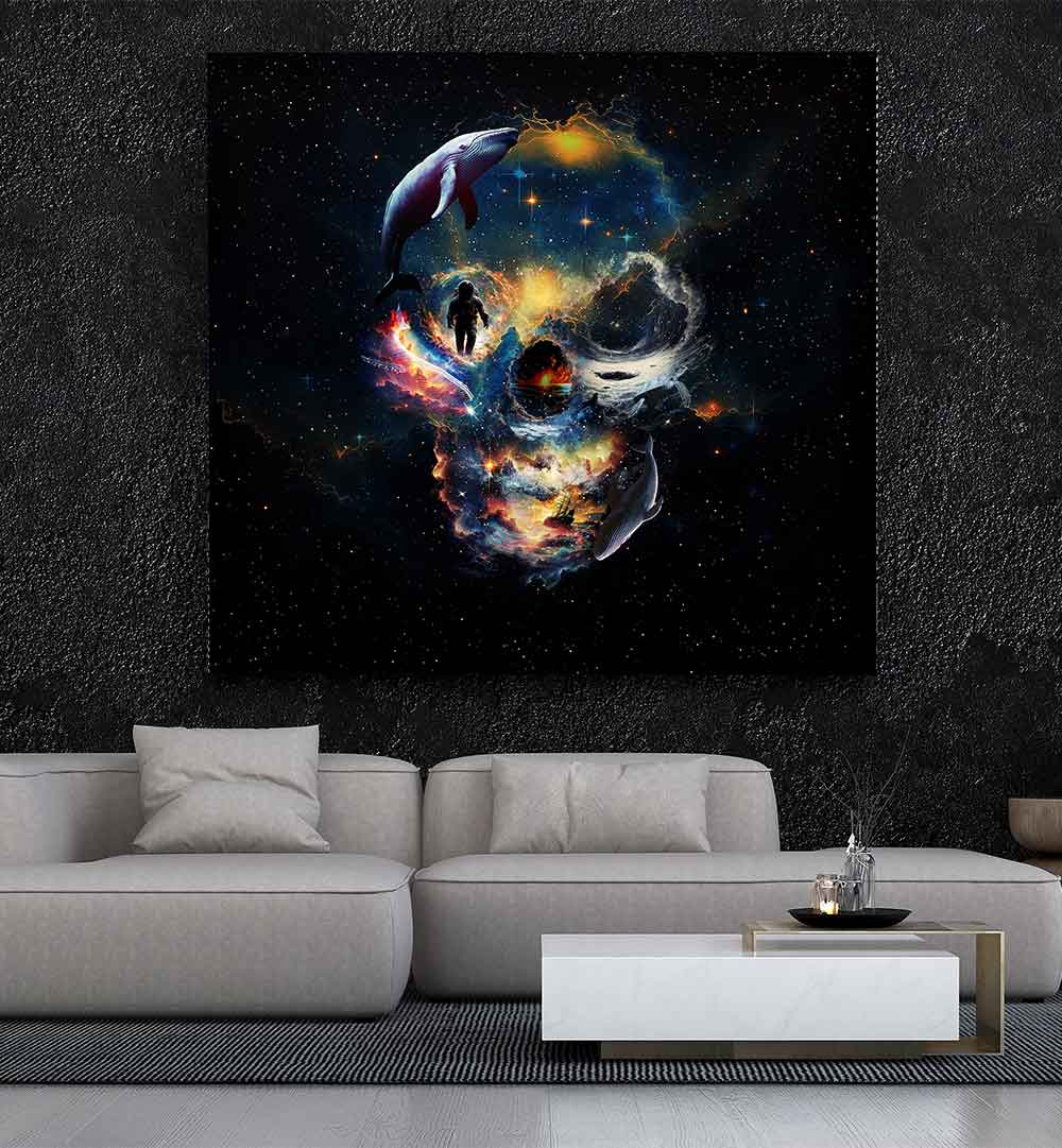 PORTAL SKULL , SURREAL ART PRINTS