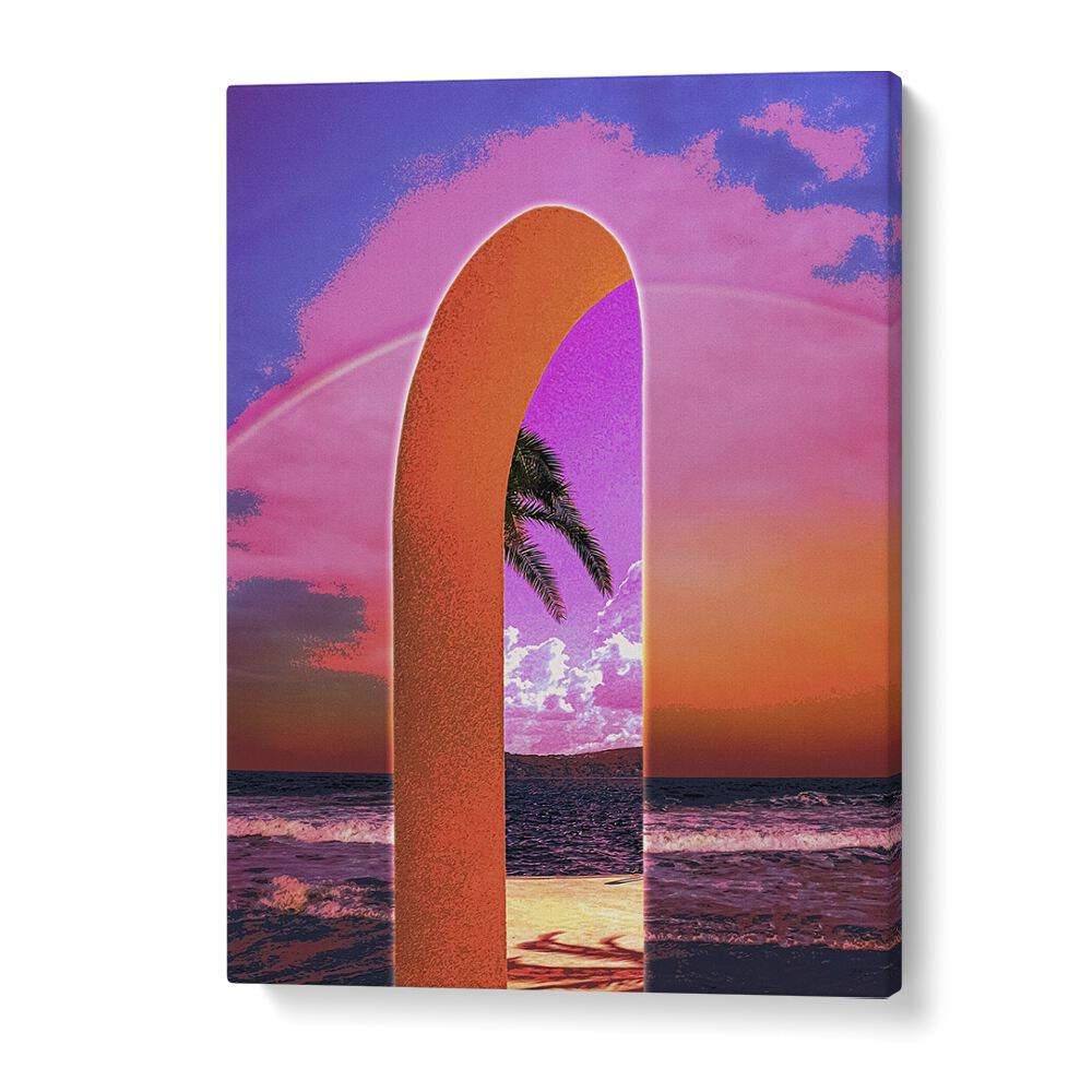 Portal Vaporwave By Cosmo Zach Surreal Art Prints Surrealism in Gallery Wrap