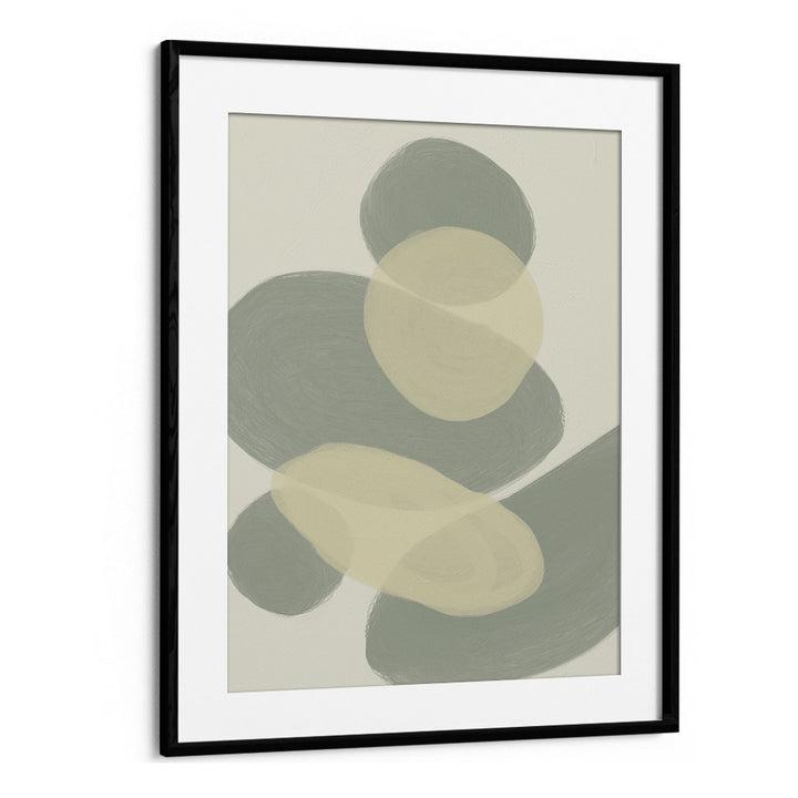 Portare by Yopie Studio Abstract Paintings Abstract Art Prints in Black Frame With Mount