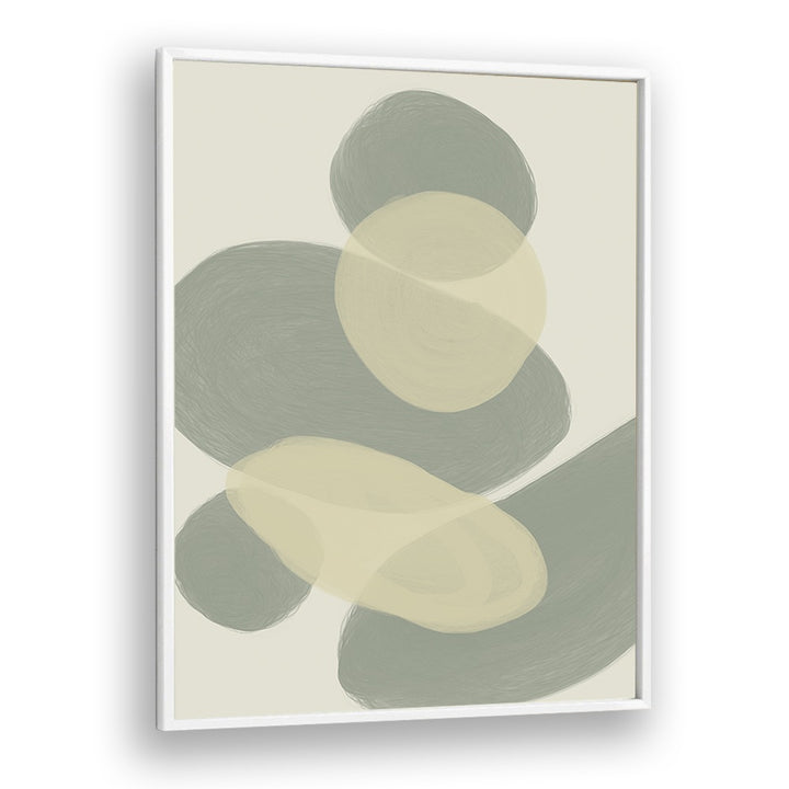 Portare by Yopie Studio Abstract Paintings Abstract Art Prints in White Plain Frame