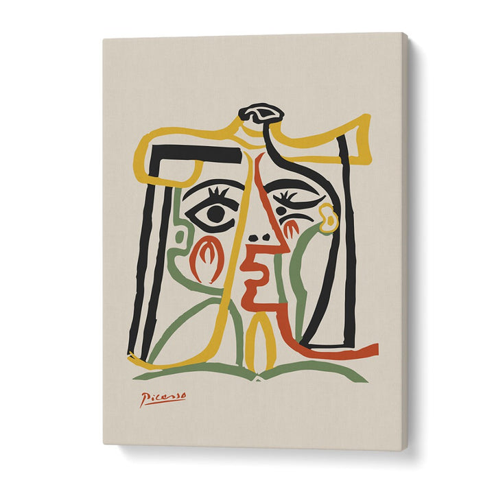Portrait De Jacqueline Au Chapeau De Paille B-1067 Ba 1279 By Pablo Picasso Vintage Paintings in Gallery Wrap