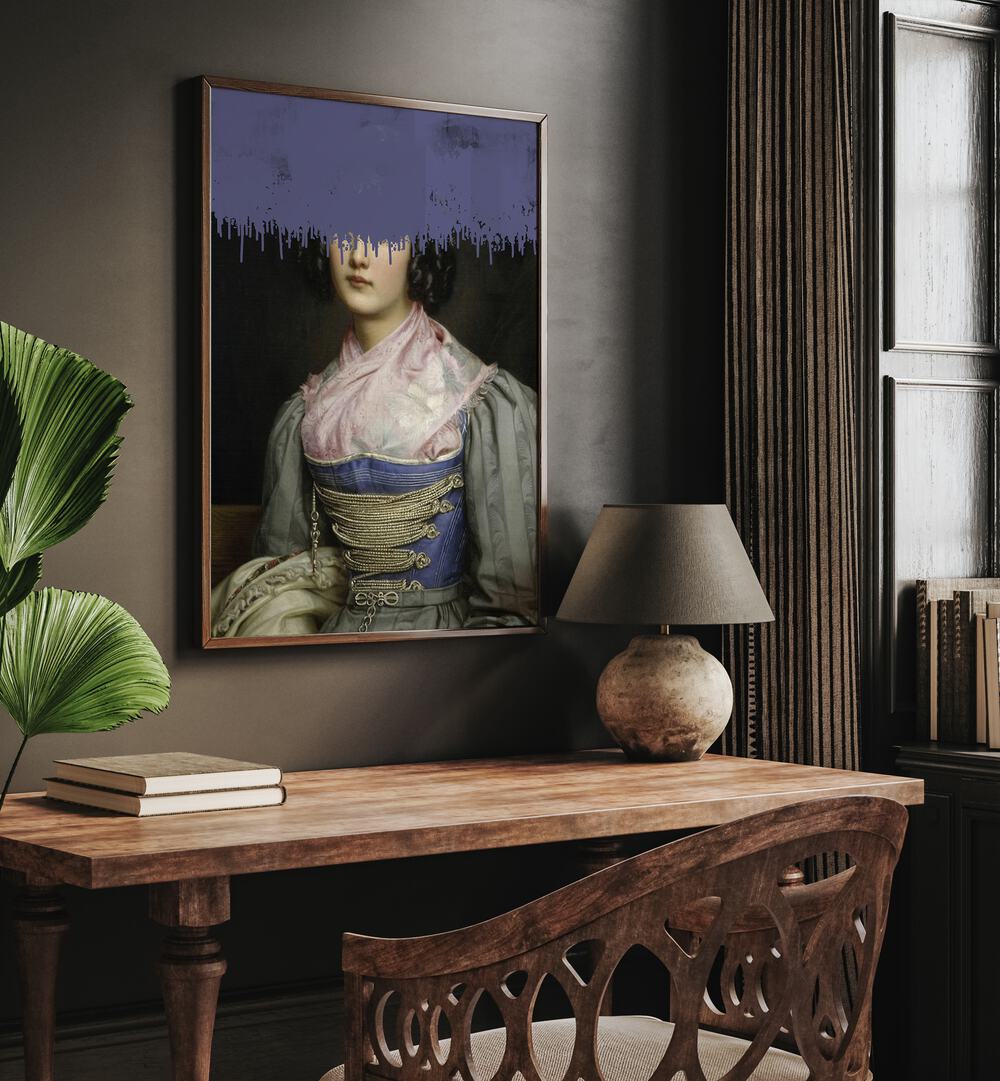 Stunning PORTRAIT OF VINTAGE WOMAN, ALTERED ART PRINTS by The Art Concept adds timeless elegance to any space.