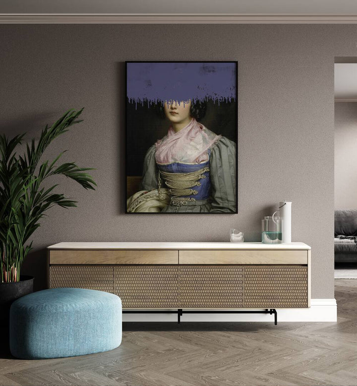 Elegant PORTRAIT OF VINTAGE WOMAN, ALTERED ART PRINTS by The Art Concept enhances any space with timeless charm.