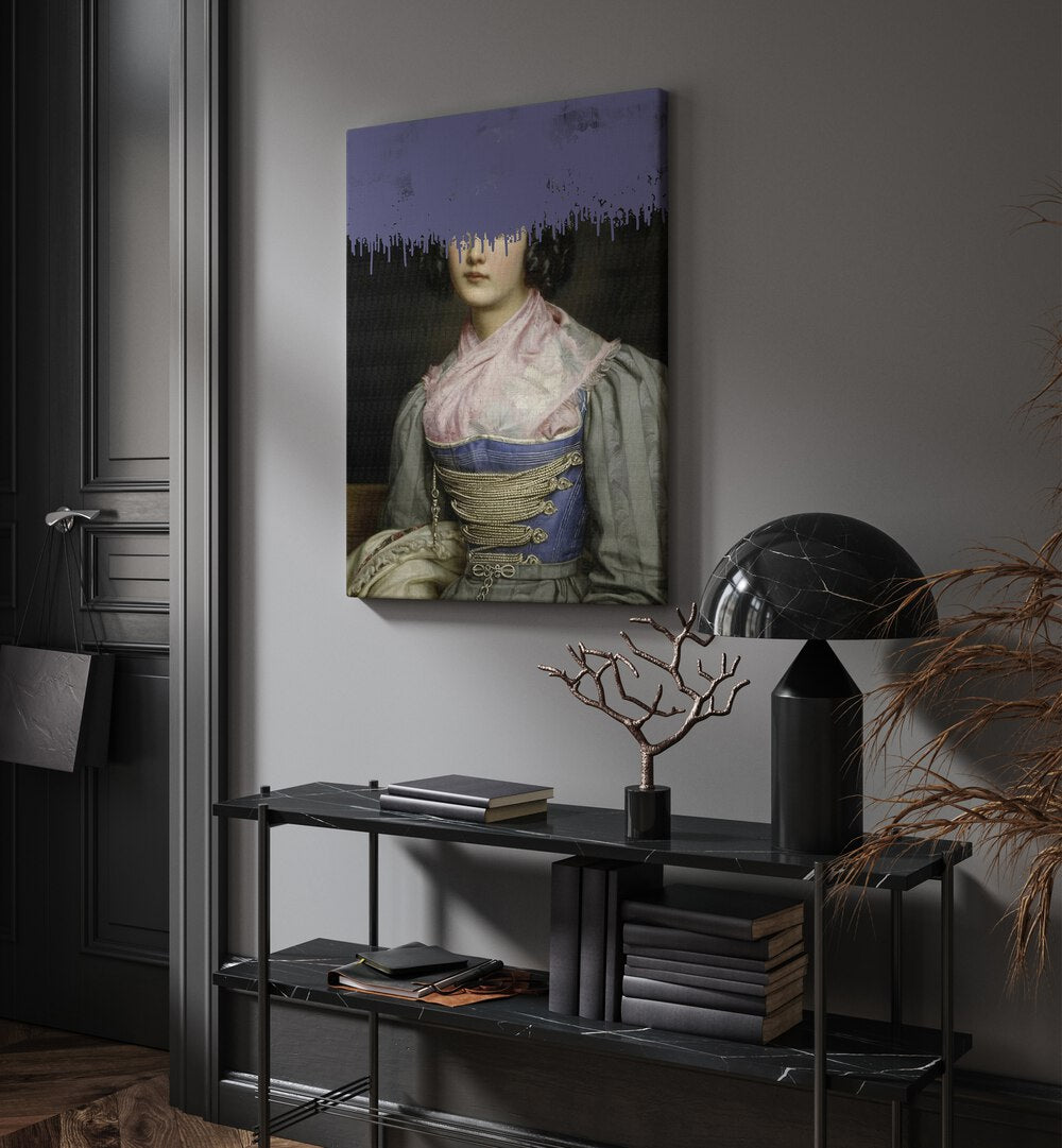 Elegant PORTRAIT OF VINTAGE WOMAN, ALTERED ART PRINTS by The Art Concept enhances any space with timeless charm.