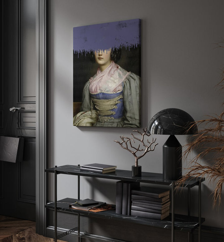 Elegant PORTRAIT OF VINTAGE WOMAN, ALTERED ART PRINTS by The Art Concept enhances any space with timeless charm.