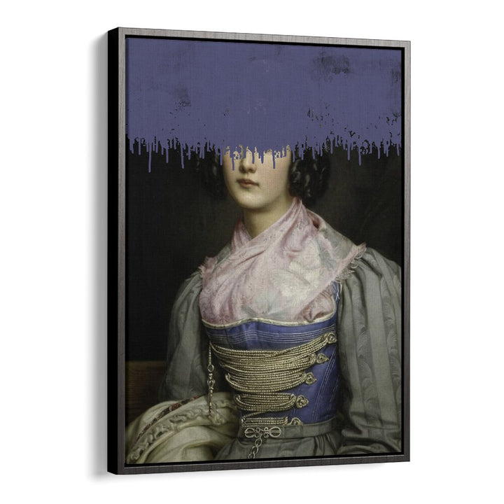 Vintage elegance shines through the altered art print, "PORTRAIT OF VINTAGE WOMAN, ALTERED ART PRINTS" by The Art Concept.
