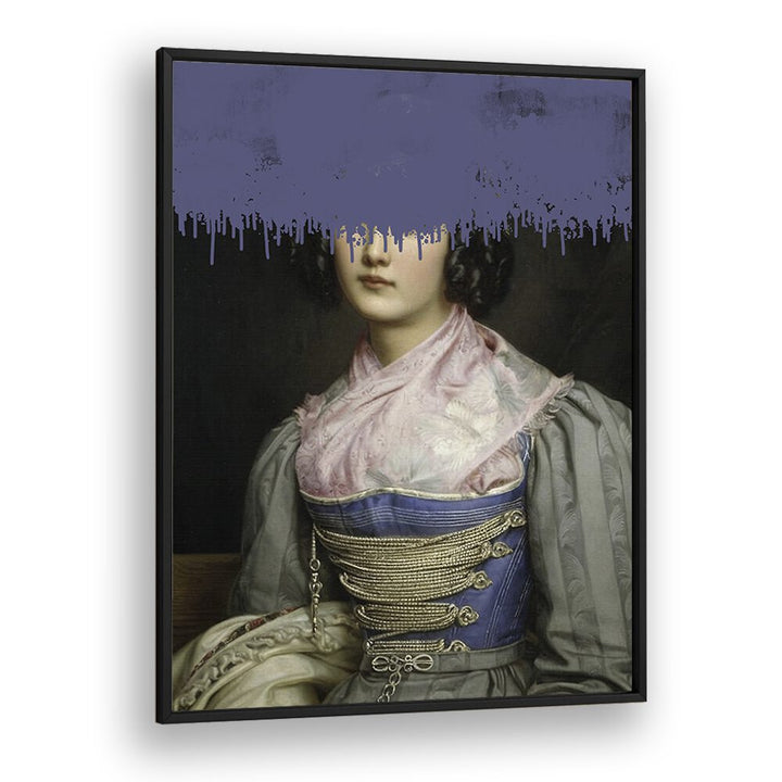 Elegant PORTRAIT OF VINTAGE WOMAN, ALTERED ART PRINTS by The Art Concept, showcasing timeless beauty and vintage charm.