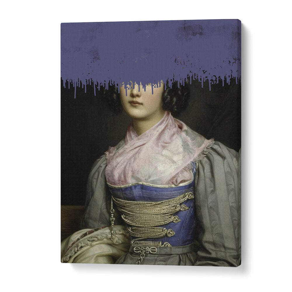 Elegant PORTRAIT OF VINTAGE WOMAN, ALTERED ART PRINTS by The Art Concept showcases timeless beauty and artistic flair.