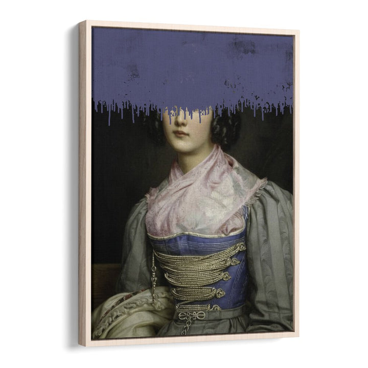Portrait of Vintage Woman, Altered Art Prints by The Art Concept, showcasing timeless elegance in a unique collage.