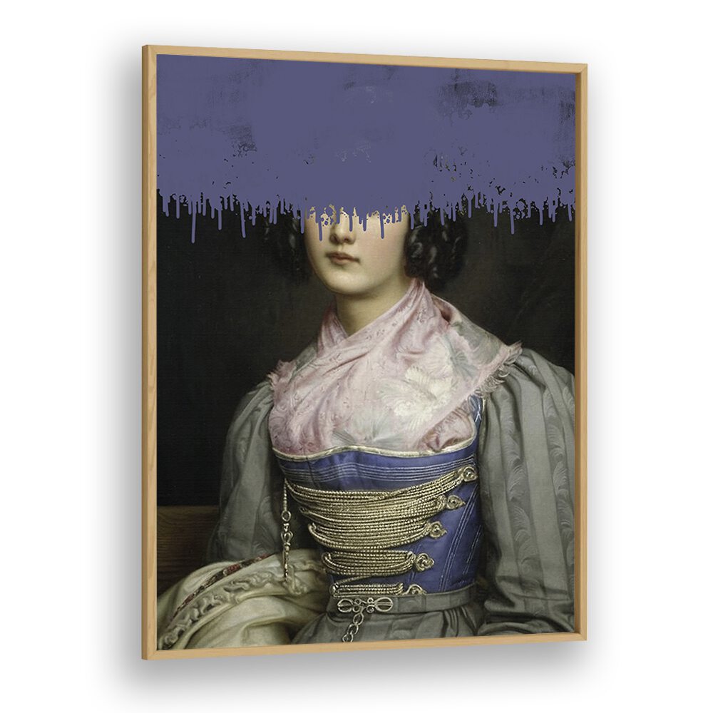 Vintage elegance shines in this PORTRAIT OF VINTAGE WOMAN, ALTERED ART PRINTS by The Art Concept, framed beautifully.