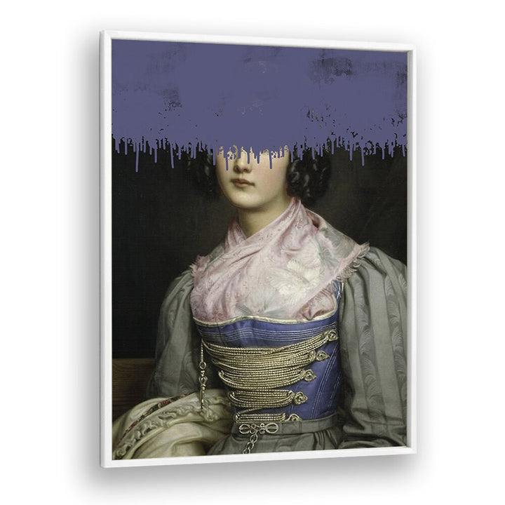 Elegant PORTRAIT OF VINTAGE WOMAN, ALTERED ART PRINTS by The Art Concept, showcasing timeless beauty and artistic flair.