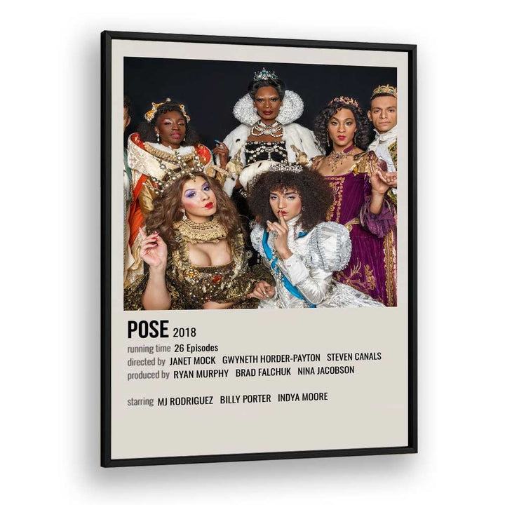 Pose 2018 Movie Posters in Black Plain Frame